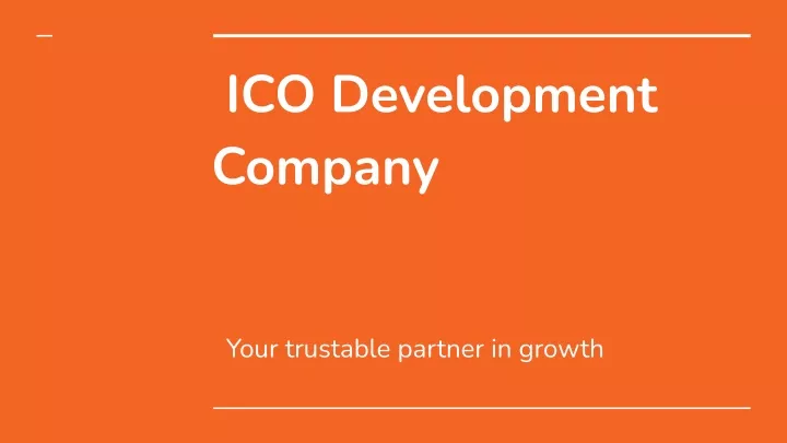 ico development company