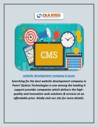 Website Development Company in Pune | Quleiss.com