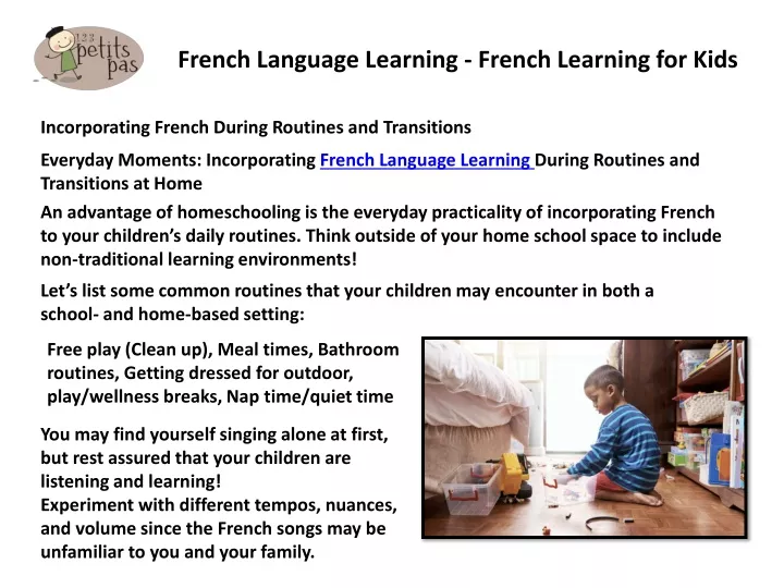 french language learning french learning for kids