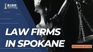 Law Firms in Spokane- Kidd Defense