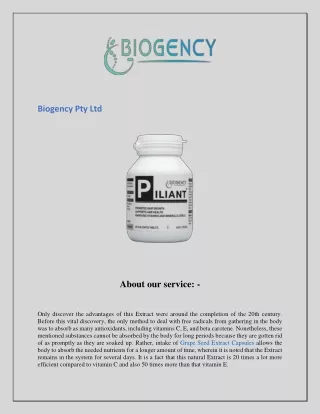 biogency pty ltd