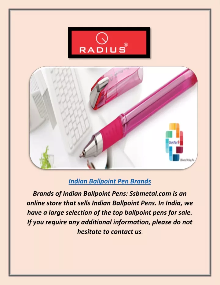 indian ballpoint pen brands