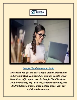 Google Cloud Consultant India | Shipratech.com