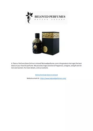 Online Perfume Store in Ireland | Belovedperfumes.com