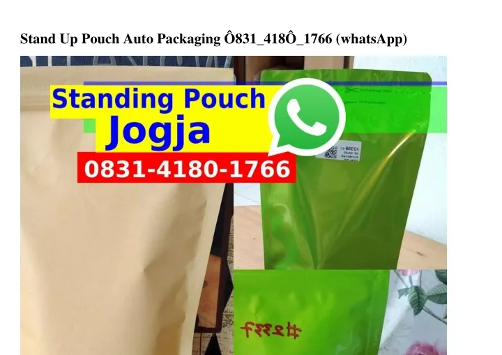 stand up pouch auto packaging 831 418 1766