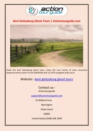 best gettysburg ghost tours actiontourguide com