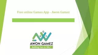 Free online games App - Awon Gamez