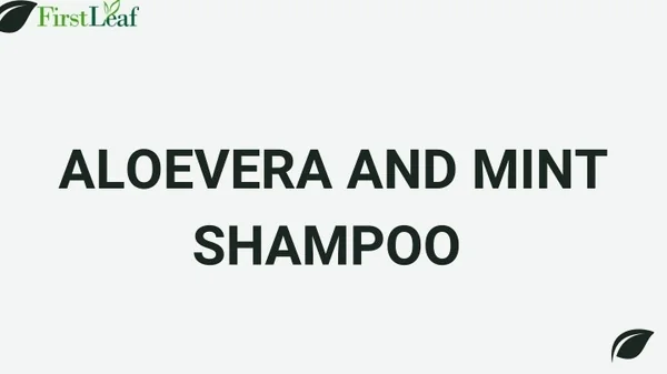 Aloe Vera Shampoo with Mint for Hair Growth and Hair Fall Control