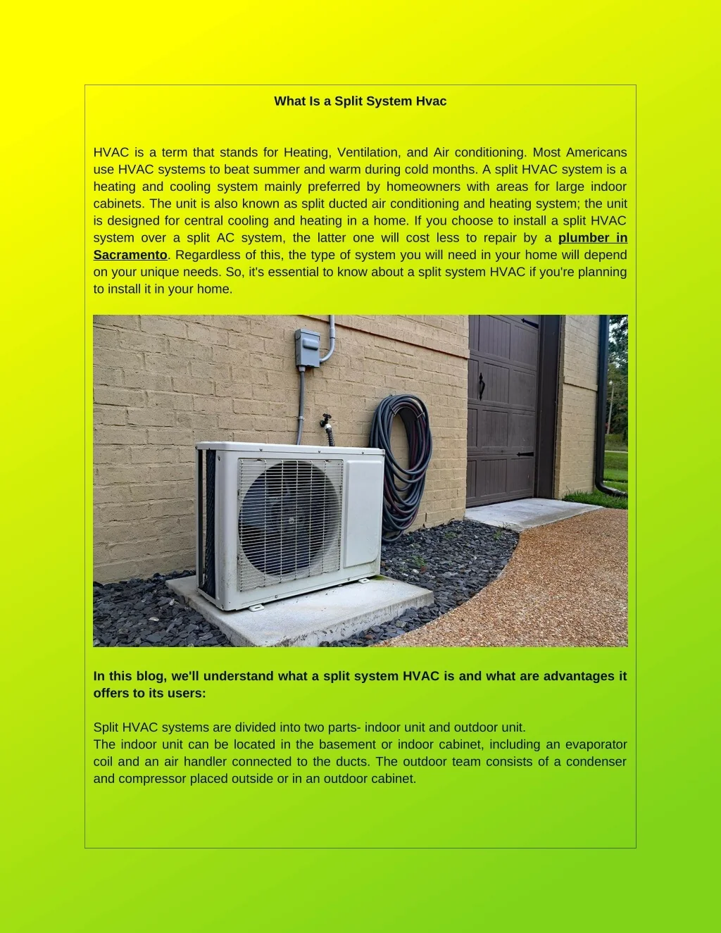 PPT - What Is a Split System Hvac PowerPoint Presentation, free ...