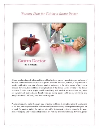 warning signs for visiting a gastro doctor