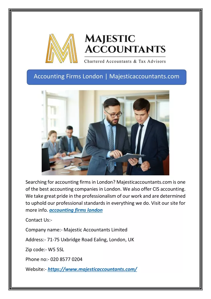 accounting firms london majesticaccountants com