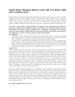 global smart weapons market worth us 14 9 billion