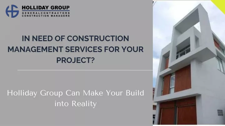 in need of construction management services