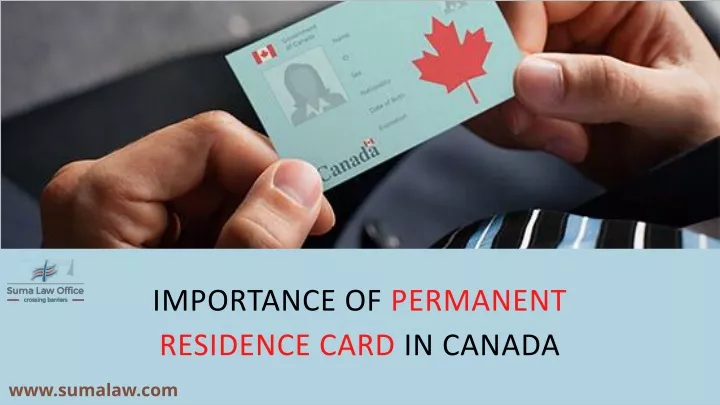 importance of permanent residence card in canada