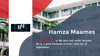 Hamza Maames shares 5 Characteristics of an Amazing Real Estate Investor