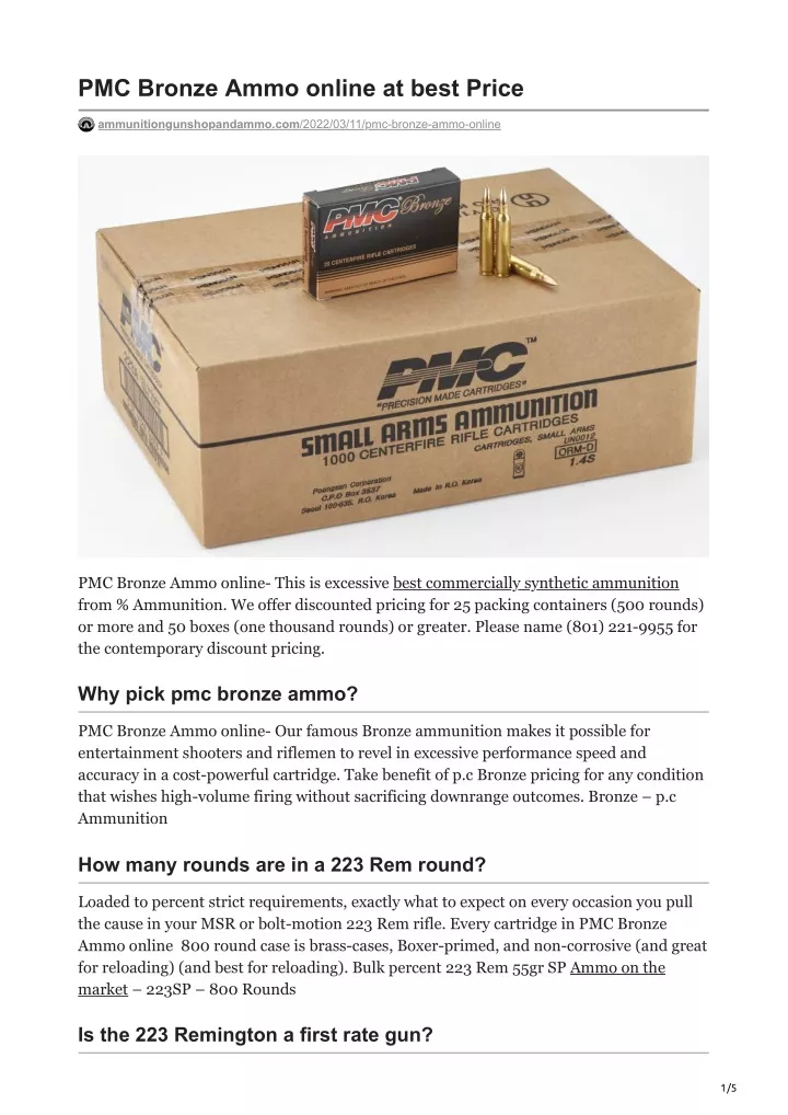 pmc bronze ammo online at best price