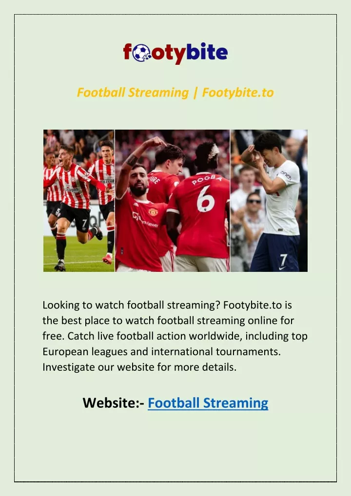 football streaming footybite to