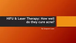 HIFU & Laser Therapy