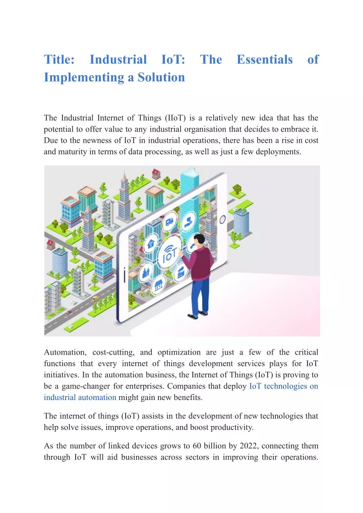 title implementing a solution