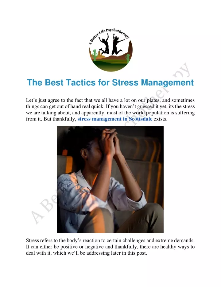 the best tactics for stress management