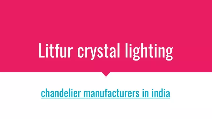 litfur crystal lighting