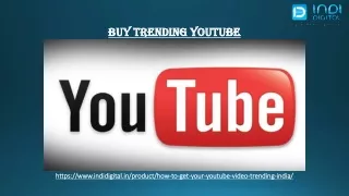 Get the best YouTube trending service in India