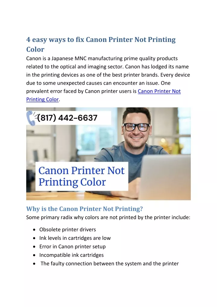 4 easy ways to fix canon printer not printing