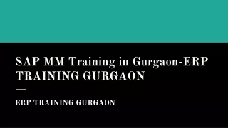 sap mm training in gurgaon erp training gurgaon