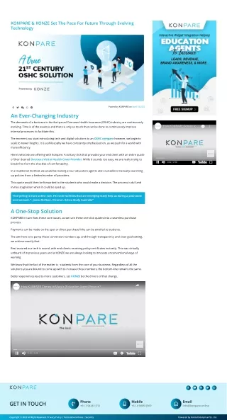 konpare konze set the pace for future through