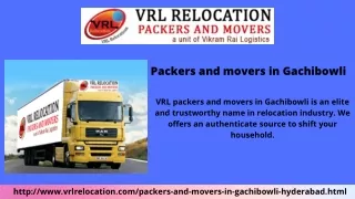Movers and packers Gachibowli