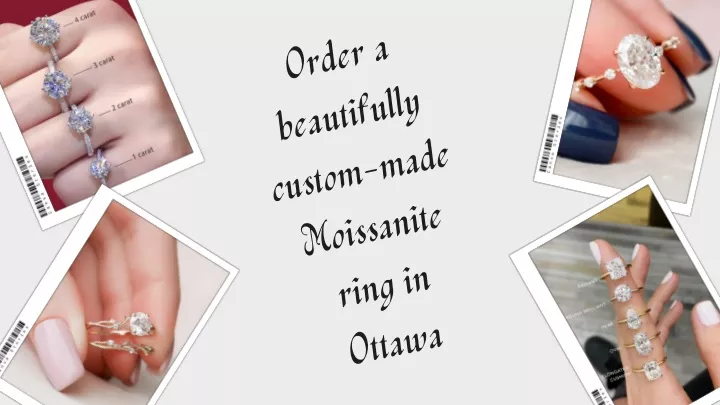 order a beautifully custom made moissanite ring
