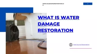 What is Water Damage Restoration