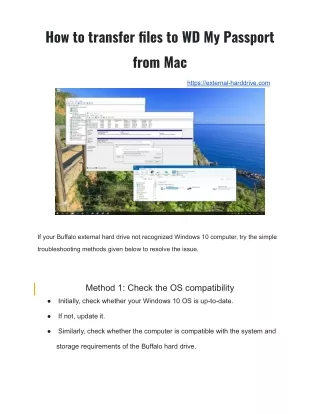 how to transfer files to wd my passport from mac