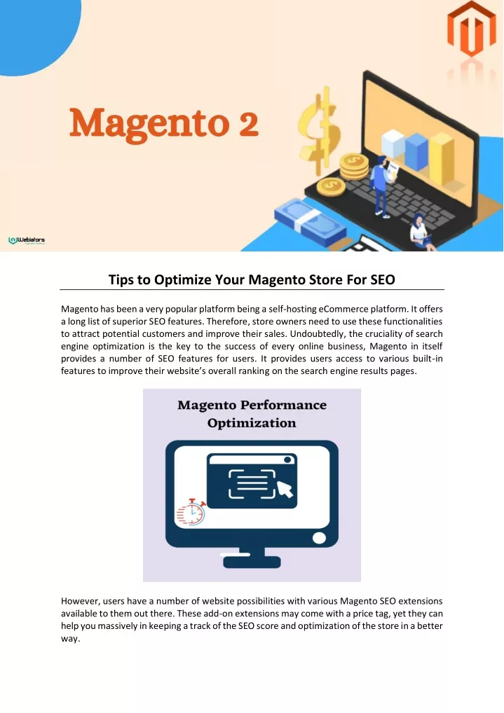 tips to optimize your magento store for seo