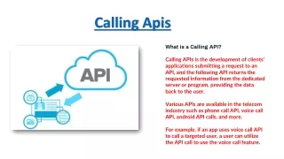 calling apis