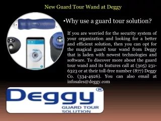 New Guard Tour Wand at Deggy