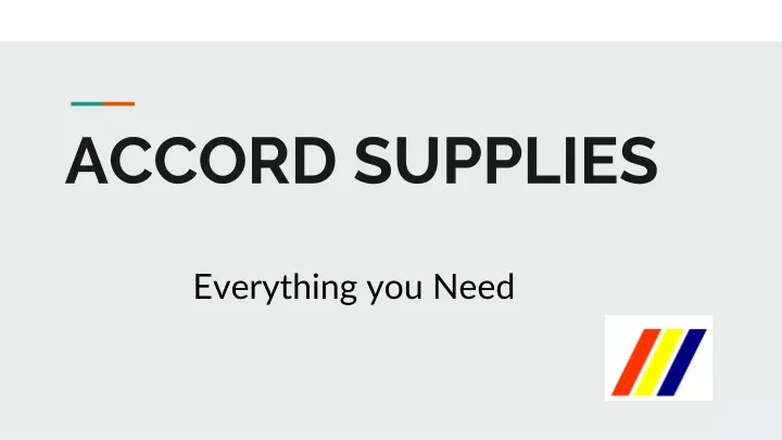 accord supplies