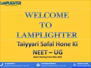 Best NEET Coaching Institute in India – LAMP LIGHTER CAREER INSTITUTE