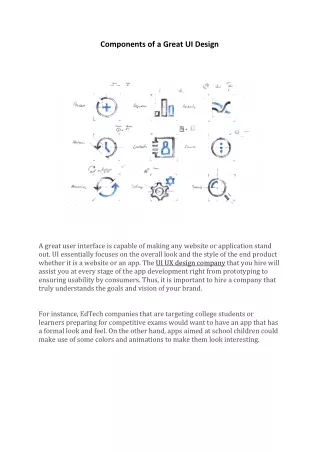 components of a great ui design
