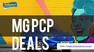 Exclusive Range of MG PCP Deals - Nathaniel Cars