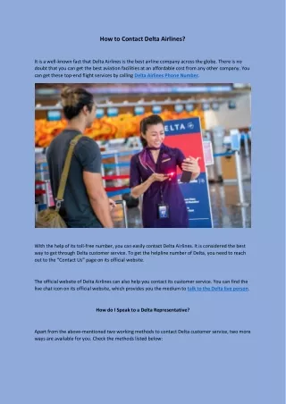 how to contact delta airlines