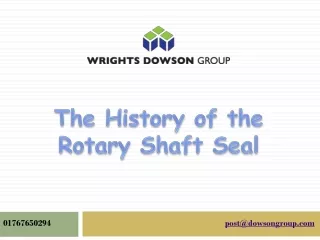 the history of the rotary shaft seal