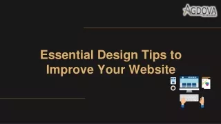 essential design tips to improve your website