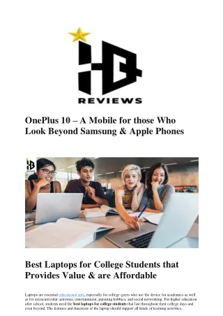 Best Laptops for College Students that Provides Value & are Affordable