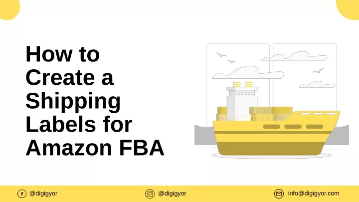 how to create a shipping labels for amazon fba