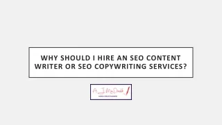 Why should I Hire an SEO Content Writer or SEO Copywriting Services?