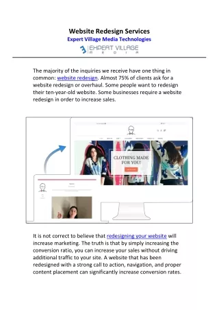 website redesign services expert village media