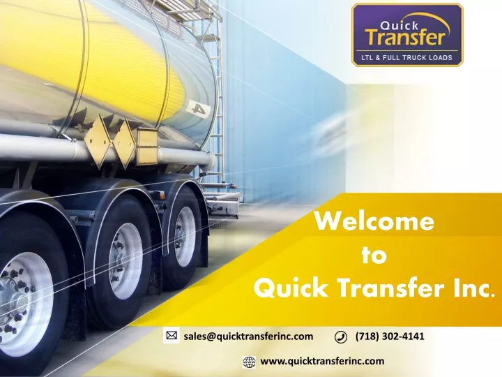 welcome to quick transfer inc