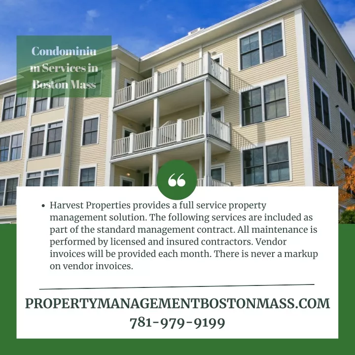 condominiu m services in boston mass