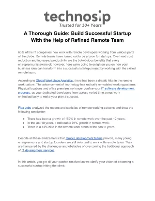 a thorough guide build successful startup with